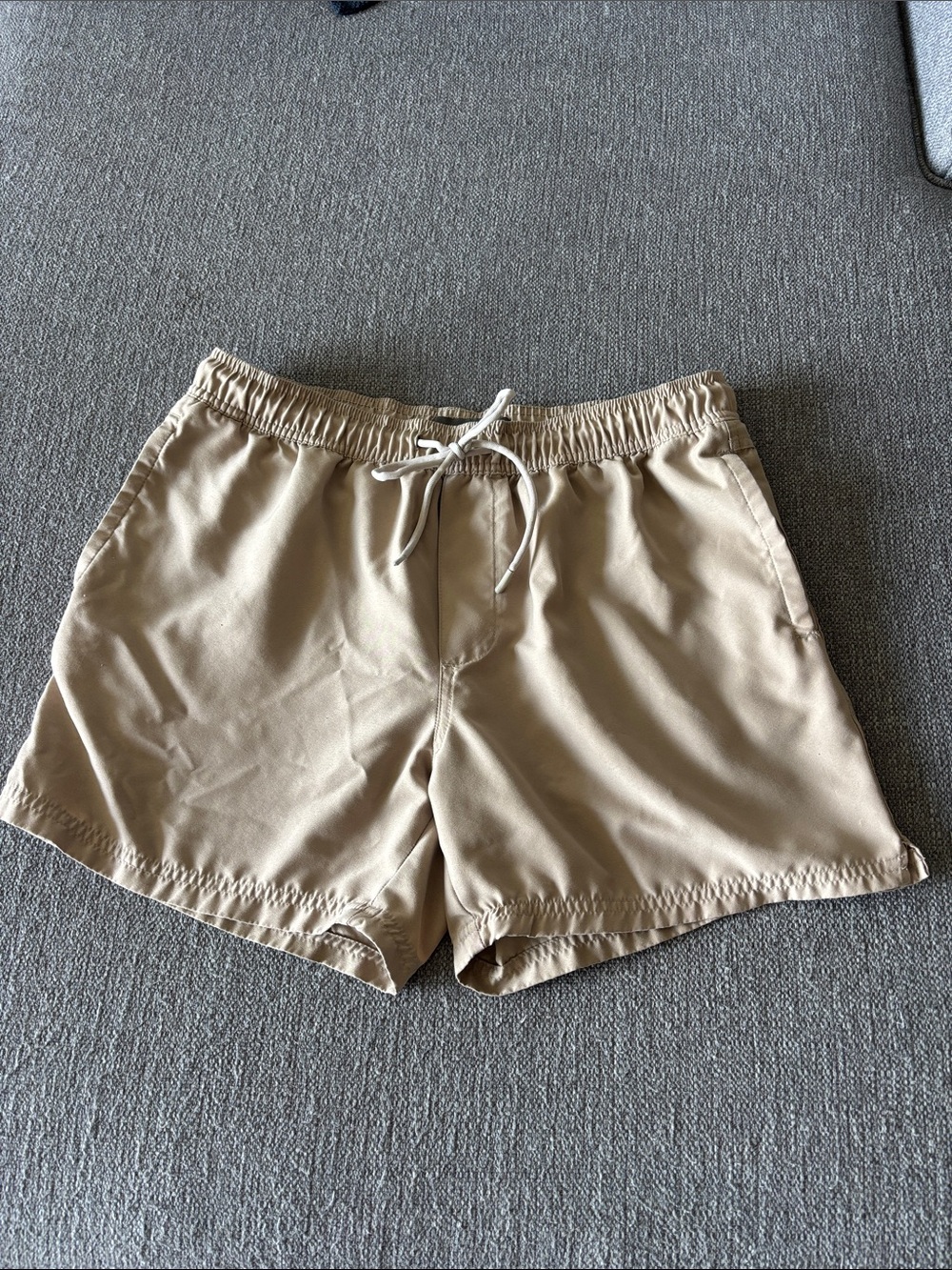 Cotton On Men's Tan Swim Trunks